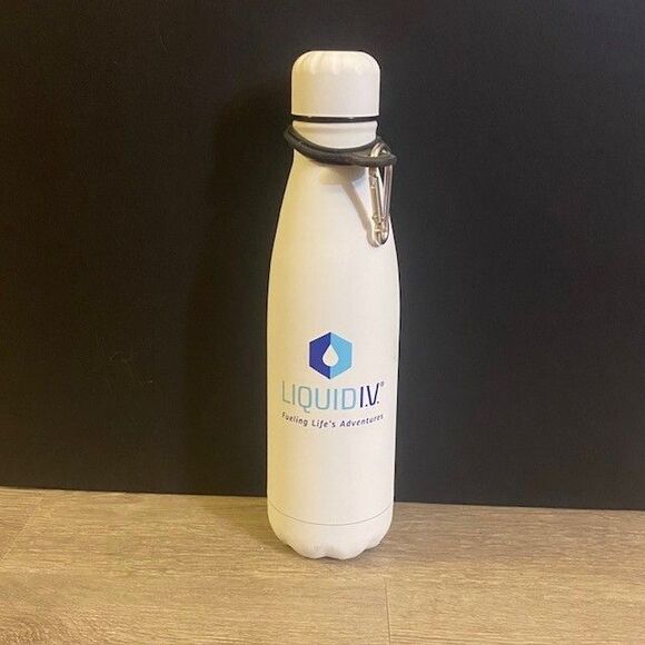 Liquid IV Stainless Steal Bottle w/Clip NEW Never Used - Picture 1 of 2